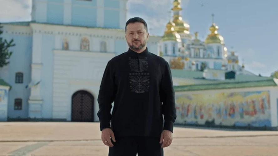 Володимир Зеленський під час звернення з нагоди Дня Незалежності