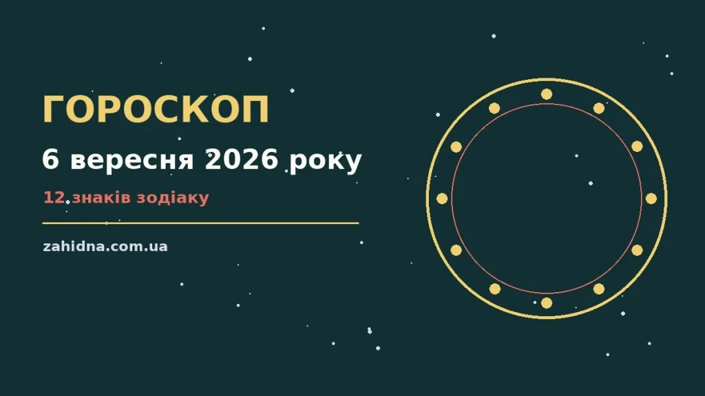 Зоряне небо над міським краєвидом увечері 6 вересня, символ ніжного гороскопу
