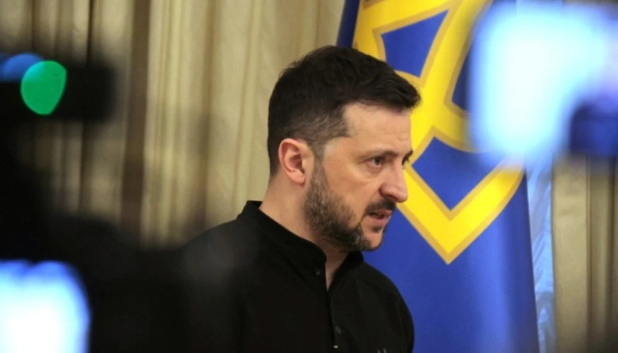 Володимир Зеленський під час вечірнього звернення